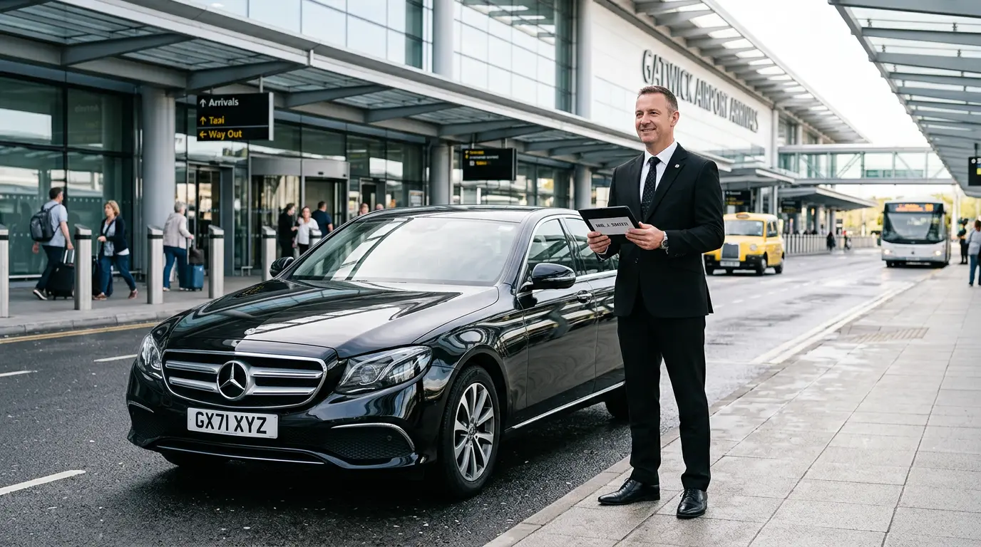 Kings Cross to Gatwick airport transfer with chauffeur