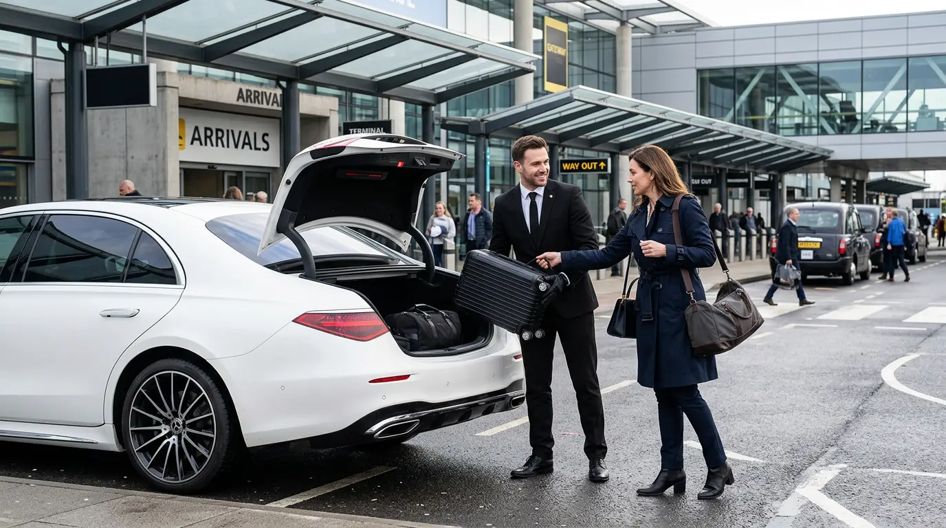 Ashford to Gatwick transfer with luggage assistance by BPC Cars