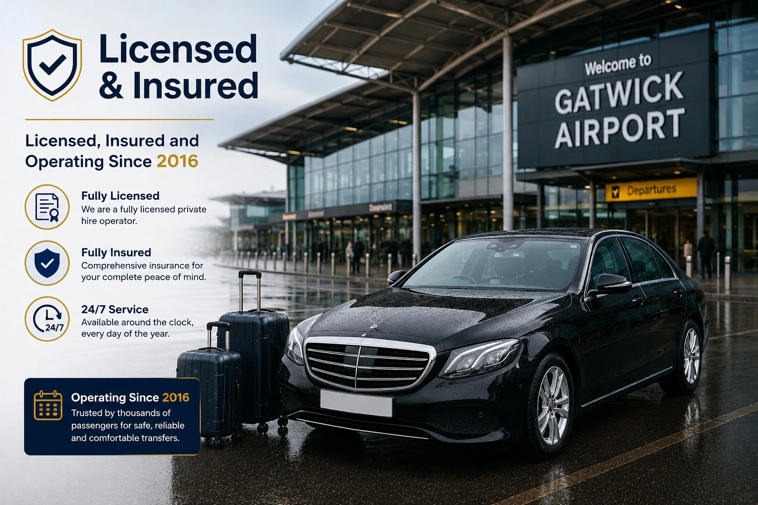BPC Cars licensed private hire vehicle in London